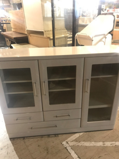 JF01668 食器棚 ホワイト