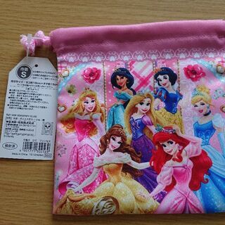 2点セット♪新品未使用巾着 ディズニー プリンセス ピンク 女の子 キッズ の画像
