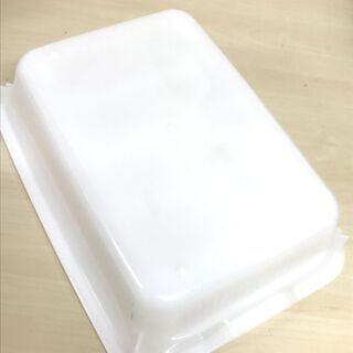 水切りかごセット　ホワイト　35ｘ26ｃｍ　重ねた高さ9ｃｍの画像