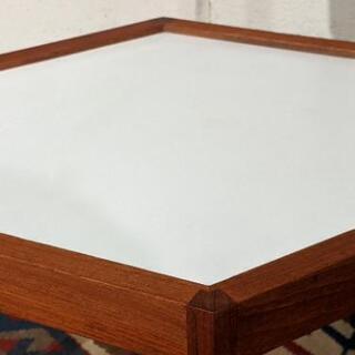 [売り切れ] 【メンテナンス済み】Hans C. Andersen ヘキサゴン　サイド　テーブル　6角形　ミッドセンチュリー　ビンテージ　デンマーク　チーク材　Denmark  Mid Century Danish Modern Hexagon Side Table vintage　検　Lane G-plan モダン　ダニッシュ　50s 60s　Artexの画像