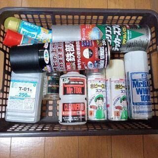 あげます。塗料スプレー、薄め液、ツールクリーナー