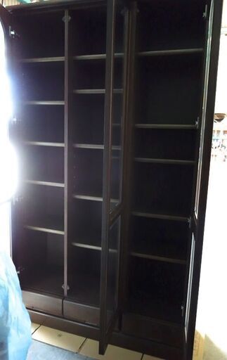 ■収納たっぷり■大型木製本箱190cm■美品■