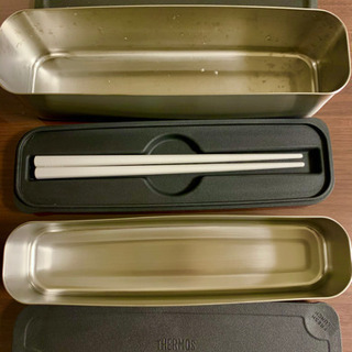 サーモス2段お弁当箱スリムの画像