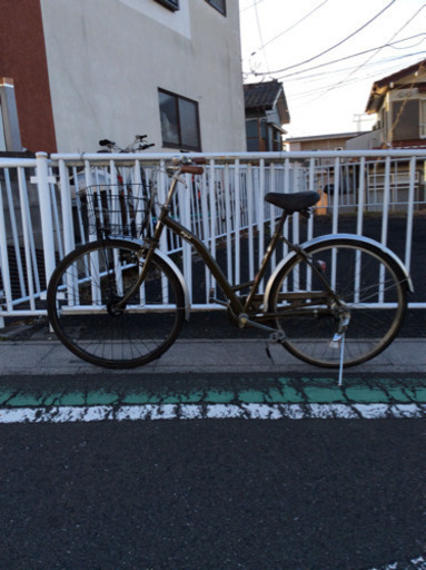 【 中古自転車】26インチ  (ミリタリーカーキ色) 内装3速