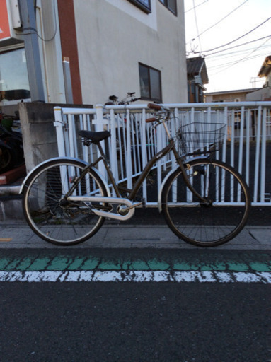 【 中古自転車】26インチ  (ミリタリーカーキ色) 内装3速