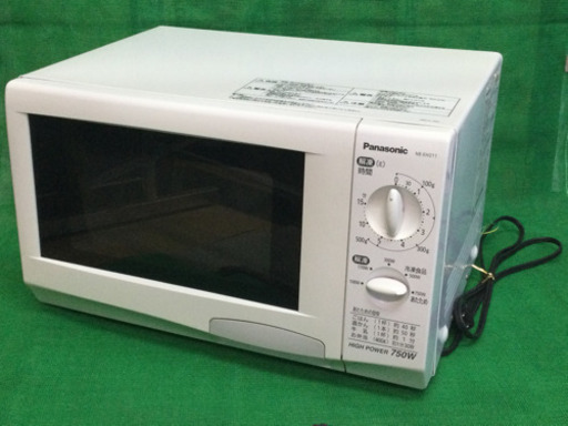 中古　2009年製　電子レンジ　　幅48.2　　奥行36.4　　高さ28.4　 （ｃｍ）　手動　750・500・300・170・100 (W)   60Hz専用　(岐阜県OK)