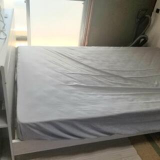 セミダブルベッド　マットレス付き　美品