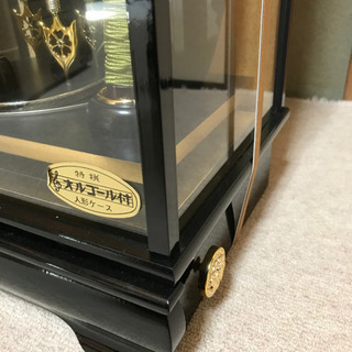 正月飾り 春日 ガラスケース付き 破魔弓飾り 破魔矢 オルゴール付 五月人形/福の画像