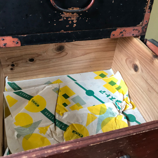 アンティーク 角手金具 100年モノ 小箪笥 明治時代⁉︎ 中古