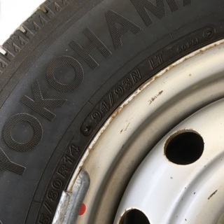 ★極上！超バリ山スタッドレス★ボンゴ★バネット★175/80R14★LT★SK22V★SK-22LNにて装着★ホイールセット★の画像