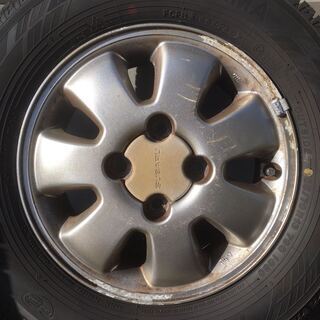 YOKOHAMA★スタッドレスタイヤiceGUARD iG60★4本セット★165/70/R13★バリ山★スバルサンバー純正アルミホイール