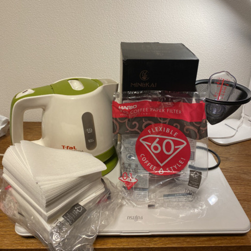 【自宅ですぐコーヒーを淹れたい方へ】電動ミル、ティファール、ドリッパー、フィルタ