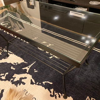 ガラステーブル 2段 の画像