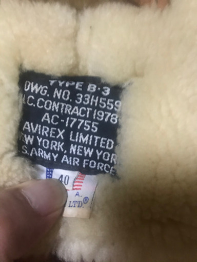 希少Ｂ3 AVIREX フード付き