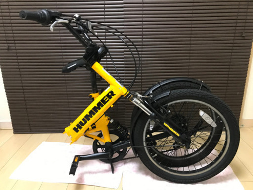 受け渡し者決定 ハマー 折りたたみ自転車 20インチ 6段変速ギア HUMMER 