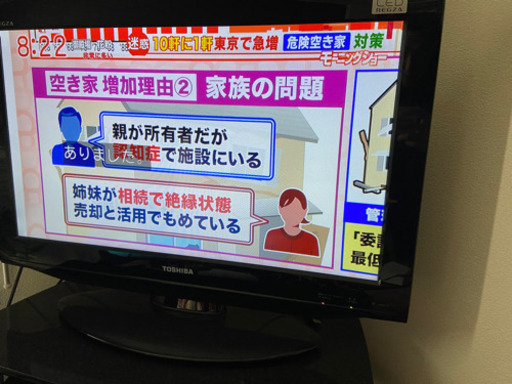 テレビを引き取っていただきたいです。