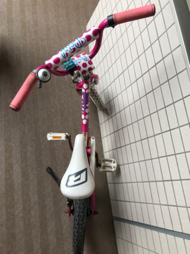 海外購入　子供自転車　BMX ピンク 18  16インチ　フットブレーキ