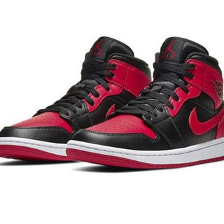 AIR JORDAN 1 MID(27.5cm) 黒赤