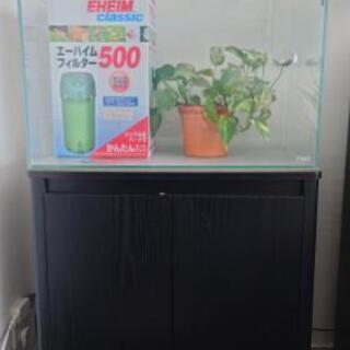 【取引終了】ADA60cm水槽、コトブキ水槽キャビネット他