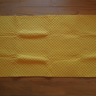 (布地) キルティング素材 黄色単色の画像