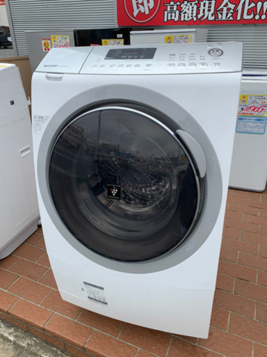 ⭐️プラズマクラスター⭐️2016年製 SHARP 10kg/6.0kgドラム洗濯乾燥機 ES-A210-SL シャープ