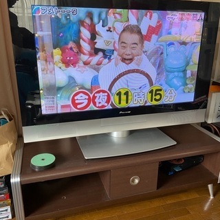 パイオニア　プラズマTV43インチ　TV+家具の画像