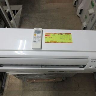 K02158　三菱　中古エアコン　主に6畳用　冷2.2kw／暖2.2kw