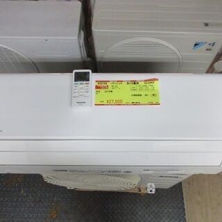 K02159　パナソニック　中古エアコン　主に6畳用　冷2.2kw／暖2.2kw