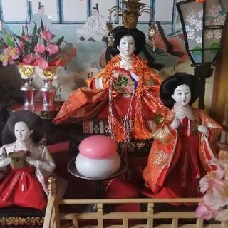 ガラスケース雛人形の画像