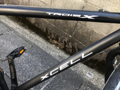 【クロスバイク】ブラック　26x1.5 2色タイヤ使用　3x6段変速　若林自転車商会　膳所　SALE中❗️