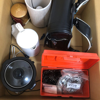 ケトル　タイヤチェーン　電気鍋　照明　食器　ランドセル