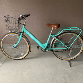 エメラルドグリーン 自転車 お取り引き終了致しました。
