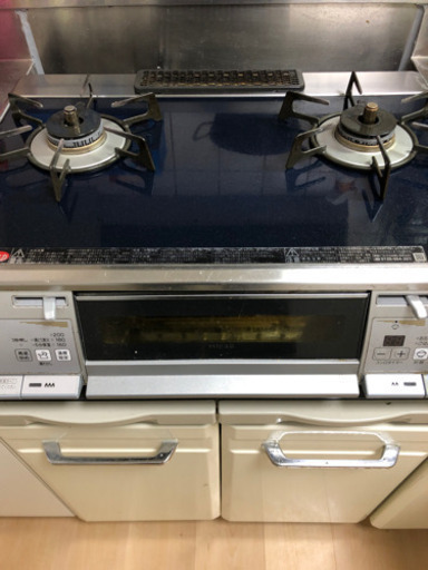 決まりました❗️中古　ガラストップコンロ　都市ガス用