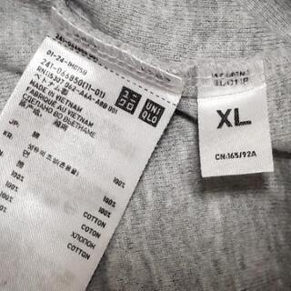 ユニクロ 無地のTシャツ XLサイズ レディースの画像