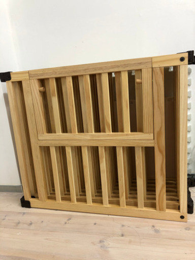 たためる木製サークル フレックス 8枚セット 扉付 ベビーサークル