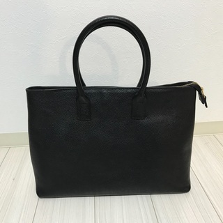 ※値下げ【本革】ビジネスバッグ ブラック（シボが良い具合です。）の画像