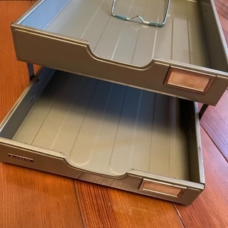 【事務収納用品】セットです❗️スチール小引き出し、スチール書類収納ケース、伝票セットの画像
