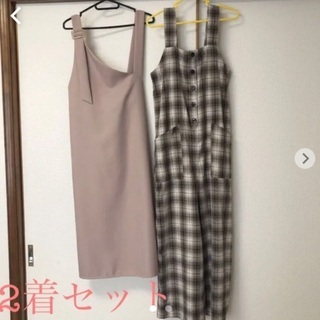 オールインワン サロペット ジャンスカ しまむら