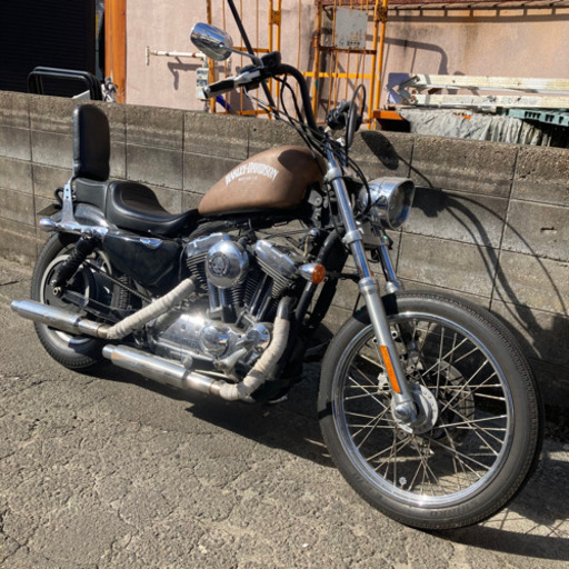 宮城県仙台市！ ハーレーダビッドソン スポーツスター 1200C チョッパー フリスコ カスタム車 ブロンズゴールド 実働 車検付き インジェクション