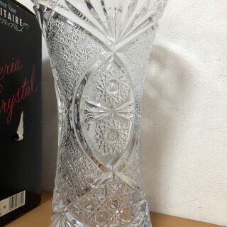★石塚硝子 ソリティア LL クリスタル花瓶 未使用 保管品の画像