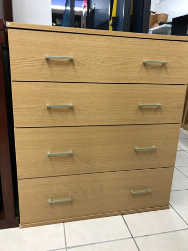 衣類収納に最適！ニトリ ウッド調 チェスト 79.5×40×90