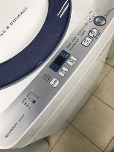 SHARP ES-GE55R 2016年製 5.5kg 洗濯機