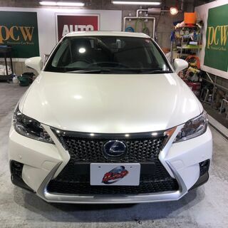 自社ローン★保証人不要★全国対応★ＣT２００ｈバージョンＬ★パール★本革シート★サンルーフ★純正ナビ・ＴＶ・バックカメラ・ＥＴＣ★後期LOOK★車検R4/7/8★の画像