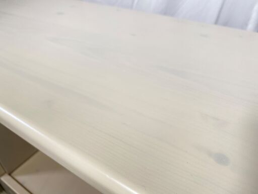 ミドルレンジボード 白 収納棚 食器棚 中古品
