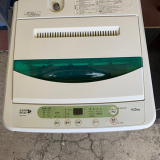 【リサイクルショップ八光　田上店　安心の1か月保証　】ヤマダ電機オリジナル　全自動電気洗濯機　(4.5kg) HerbRelax YWM-T45A1(W) の画像