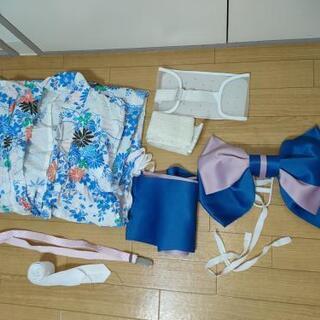 浴衣　帯びリボンなど付属品完備の画像