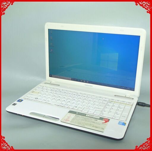 送料無料 ホワイト 1台限定 ノートパソコン 中古動作良品 15.6型 Toshiba T350/36AWS Core i5 4GB 320GB DVDRW 無線 Windows10 LibreOffice