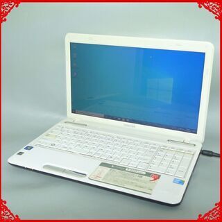 送料無料 ホワイト 1台限定 ノートパソコン 中古動作良品 15.6型 Toshiba T350/36AWS Core i5 4GB 320GB DVDRW 無線 Windows10 LibreOffice 送料無料 ホワイト 1台限定 ノートパソコン 中古動作良品 15.6型