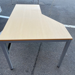 コクヨ テーブル 左広いSOHO家具 cyze サイズ HF-CYDEL149SNN クリエイティブテーブル 幅140×奥行90cm ナチュラルの画像