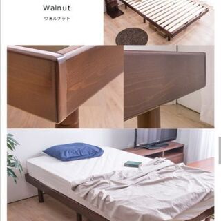 【引取決定済】すのこベッド ベッドフレーム 高さ３段階の画像